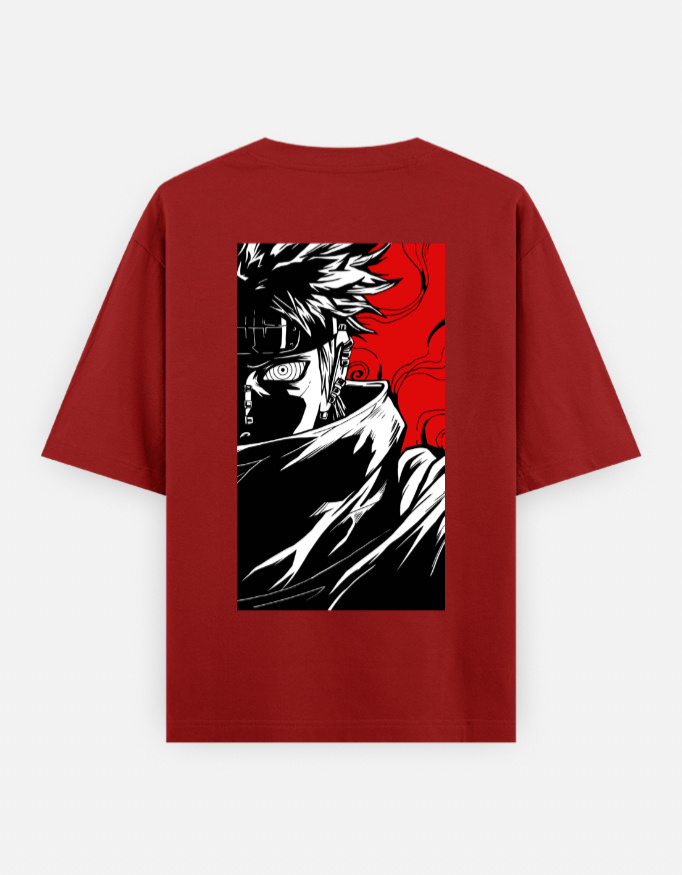 Pain Akatsuki Red Panel Tee - Image 2