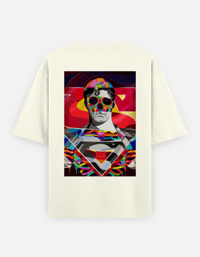 Superman Cracked Emblem + Pop-Art Skull - Image 2