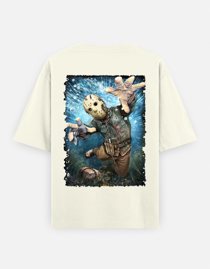 Jason Voorhees “13th Curse” Horror Oversized Tee - Image 2