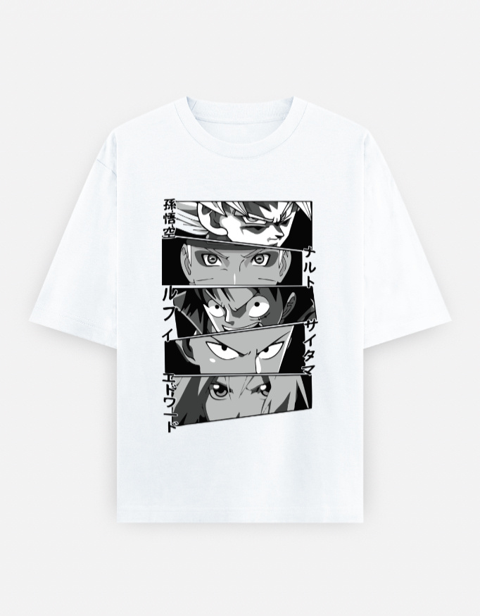Anime Legends Eyes Panel Tee