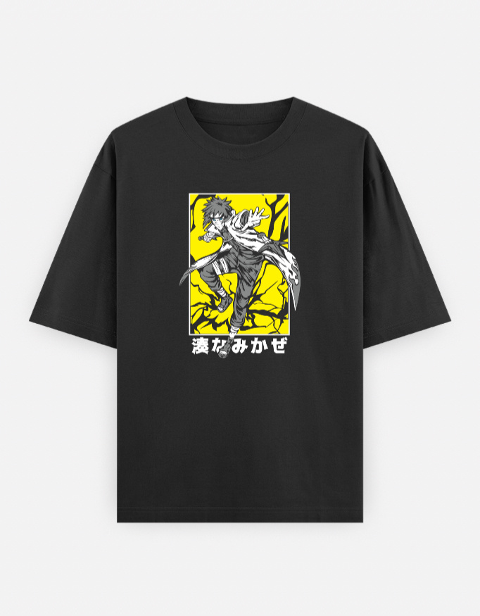 Yellow Lightning Ninja Graphic Tee