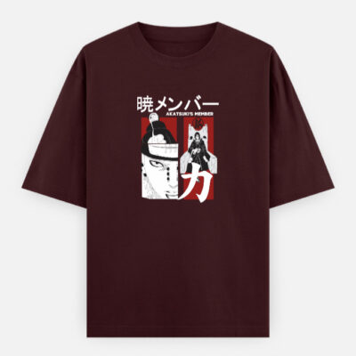 Akatsuki Member Red Panel Tee