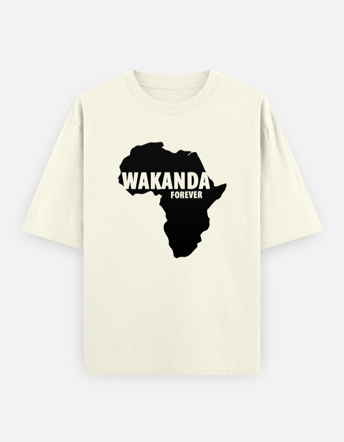 Wakanda Forever × Black Panther Oversized Heritage Tee