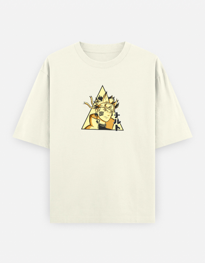 Naruto Yellow Triangle Graphic Tee