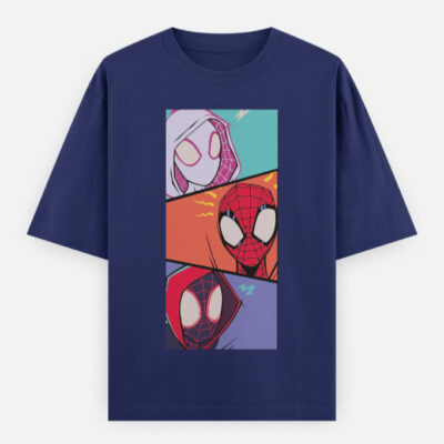 Spider-Verse Color Pop Trio Oversized T-Shirt